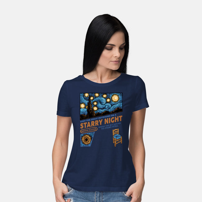 Starry Outdoors-Womens-Basic-Tee-glitchygorilla