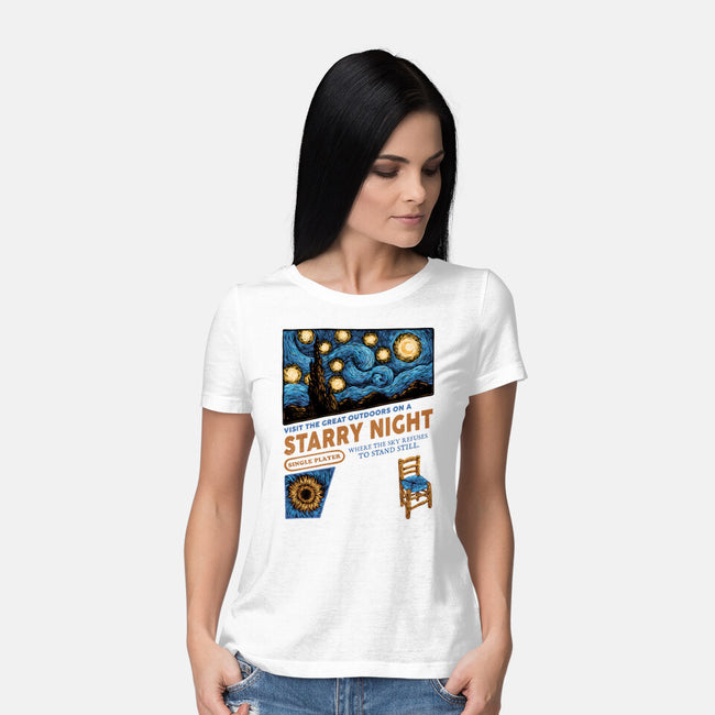 Starry Outdoors-Womens-Basic-Tee-glitchygorilla