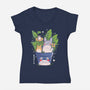 Spirits Garden-Womens-V-Neck-Tee-Eoli Studio