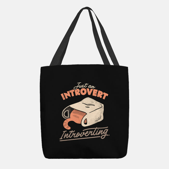 Just An Introvert Introverting-None-Basic Tote-Bag-eduely