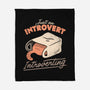 Just An Introvert Introverting-None-Fleece-Blanket-eduely