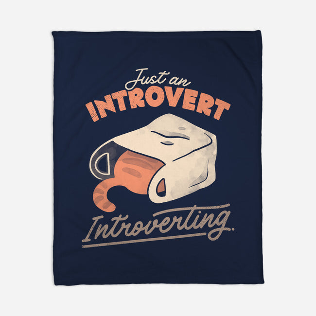 Just An Introvert Introverting-None-Fleece-Blanket-eduely