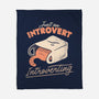 Just An Introvert Introverting-None-Fleece-Blanket-eduely