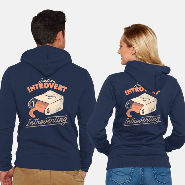 Just An Introvert Introverting-Unisex-Zip-Up-Sweatshirt-eduely