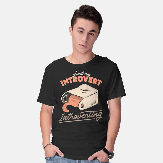 Just An Introvert Introverting-Mens-Basic-Tee-eduely