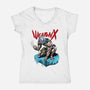 Berserker Weapon X-Womens-V-Neck-Tee-manoystee