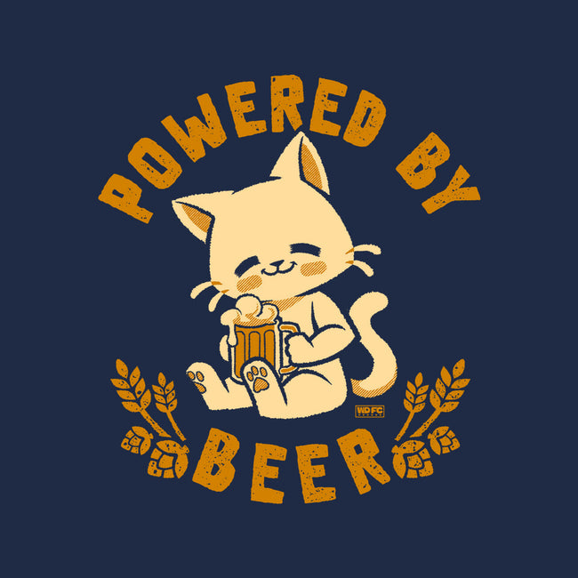 Powered By Beer Cat-Mens-Long Sleeved-Tee-worlddominationforcats