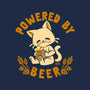 Powered By Beer Cat-Womens-V-Neck-Tee-worlddominationforcats