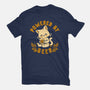Powered By Beer Cat-Unisex-Basic-Tee-worlddominationforcats