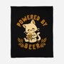 Powered By Beer Cat-None-Fleece-Blanket-worlddominationforcats
