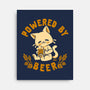 Powered By Beer Cat-None-Stretched-Canvas-worlddominationforcats