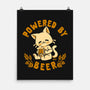 Powered By Beer Cat-None-Matte-Poster-worlddominationforcats
