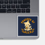 Powered By Beer Cat-None-Glossy-Sticker-worlddominationforcats
