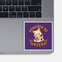 Powered By Beer Cat-None-Glossy-Sticker-worlddominationforcats