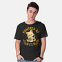 Powered By Beer Cat-Mens-Basic-Tee-worlddominationforcats