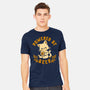 Powered By Beer Cat-Mens-Heavyweight-Tee-worlddominationforcats