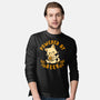 Powered By Beer Cat-Mens-Long Sleeved-Tee-worlddominationforcats