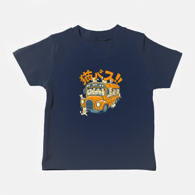 Cat Bus Cat-Baby-Basic-Tee-worlddominationforcats