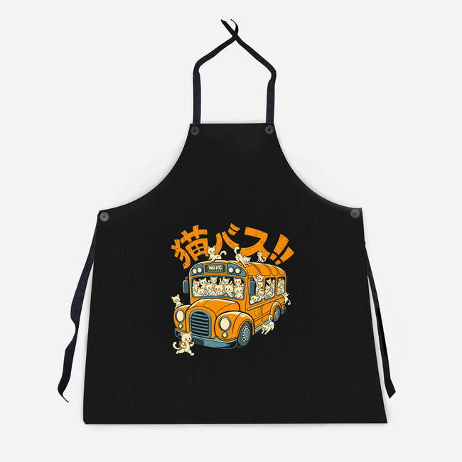 Cat Bus Cat-Unisex-Kitchen-Apron-worlddominationforcats
