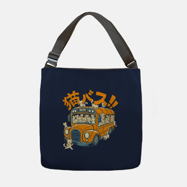 Cat Bus Cat-None-Adjustable Tote-Bag-worlddominationforcats