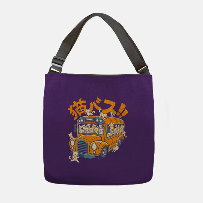 Cat Bus Cat-None-Adjustable Tote-Bag-worlddominationforcats