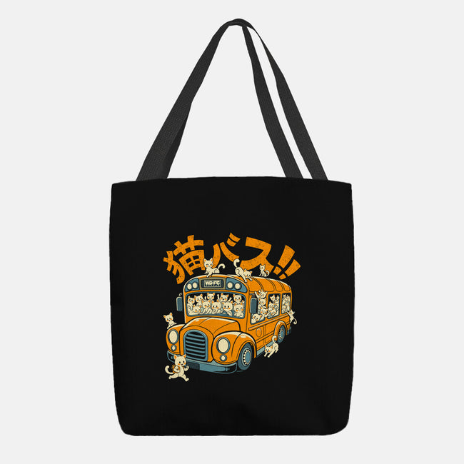 Cat Bus Cat-None-Basic Tote-Bag-worlddominationforcats