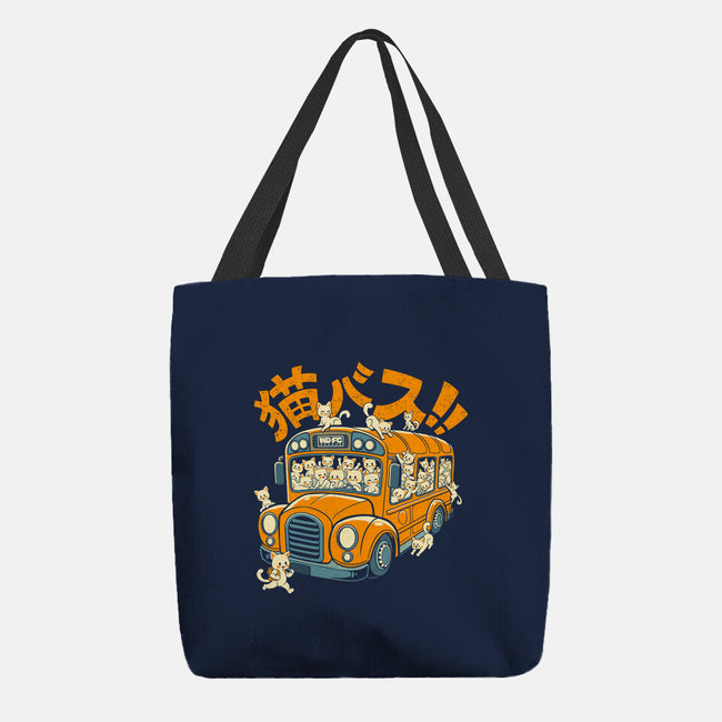 Cat Bus Cat-None-Basic Tote-Bag-worlddominationforcats