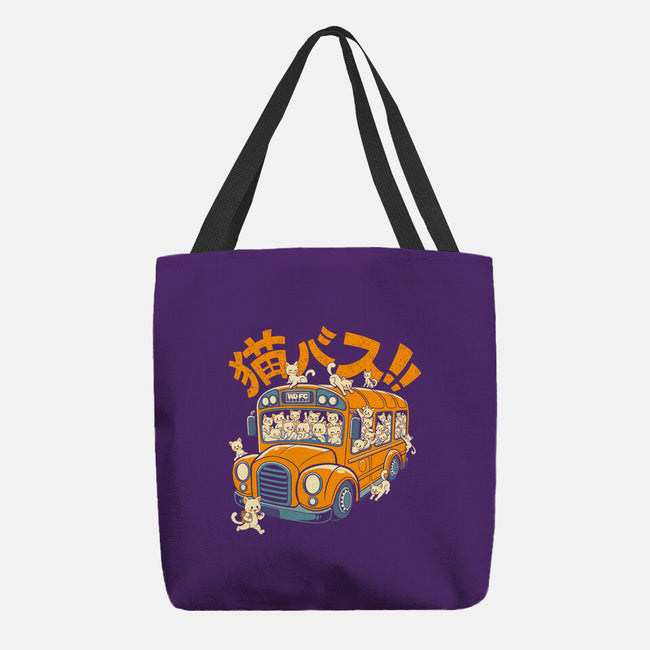 Cat Bus Cat-None-Basic Tote-Bag-worlddominationforcats