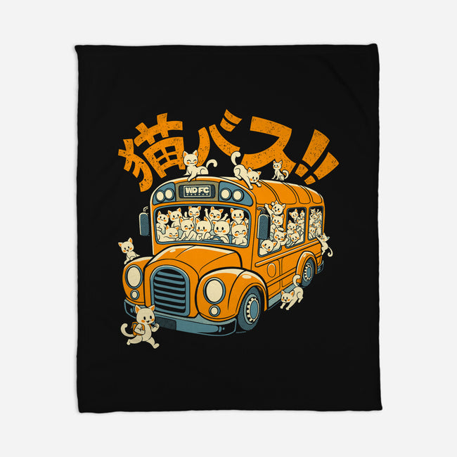 Cat Bus Cat-None-Fleece-Blanket-worlddominationforcats