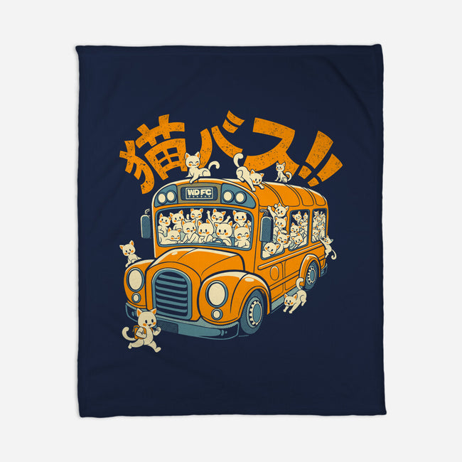 Cat Bus Cat-None-Fleece-Blanket-worlddominationforcats
