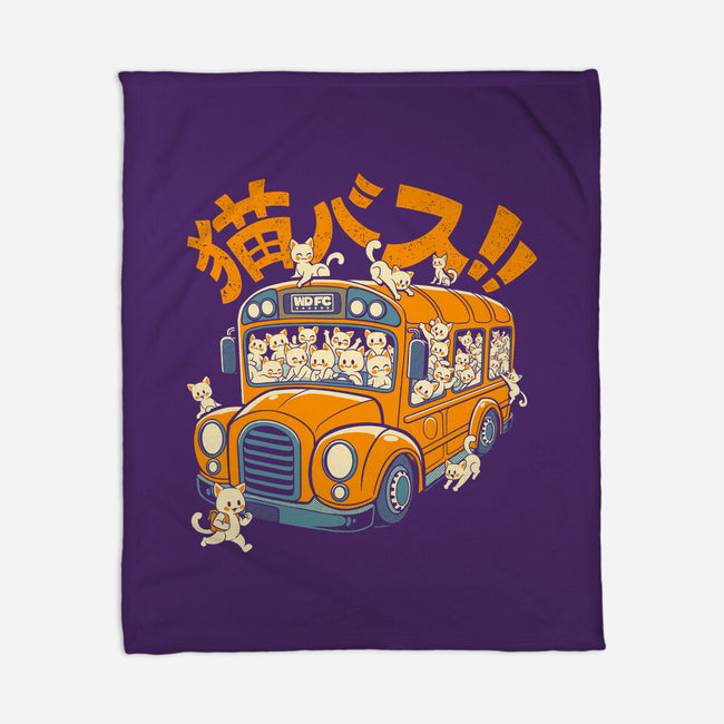 Cat Bus Cat-None-Fleece-Blanket-worlddominationforcats