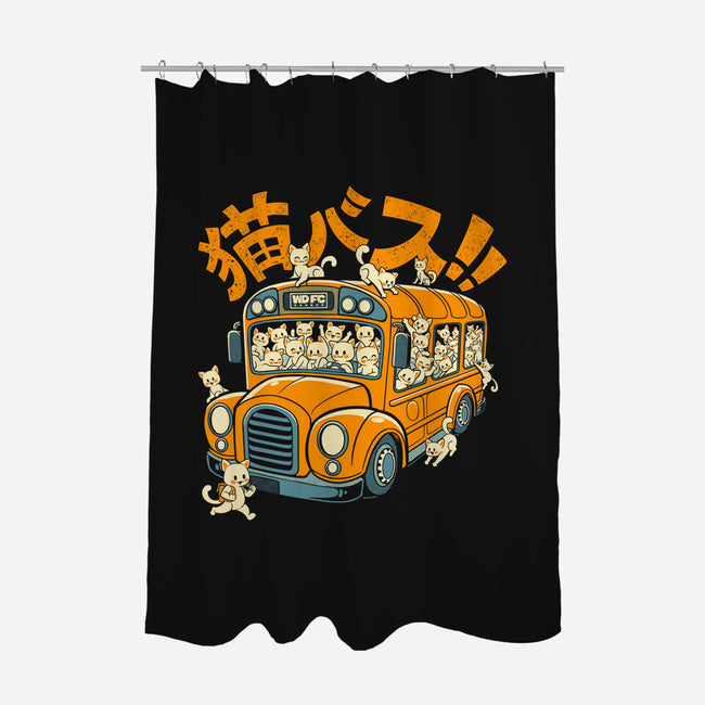 Cat Bus Cat-None-Polyester-Shower Curtain-worlddominationforcats