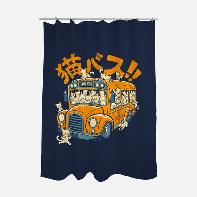 Cat Bus Cat-None-Polyester-Shower Curtain-worlddominationforcats