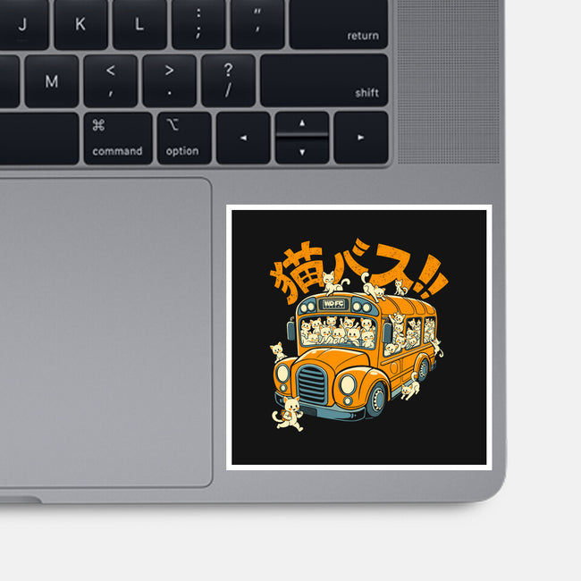 Cat Bus Cat-None-Glossy-Sticker-worlddominationforcats