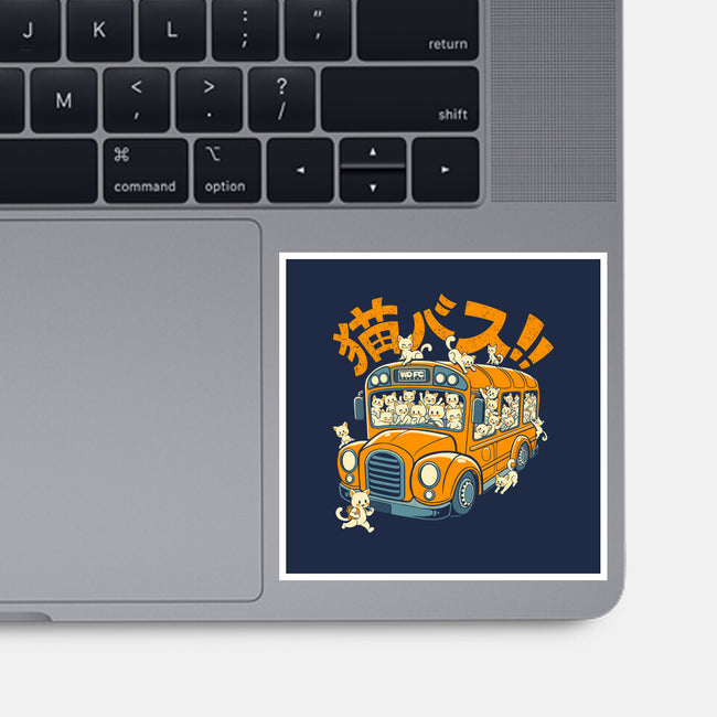 Cat Bus Cat-None-Glossy-Sticker-worlddominationforcats