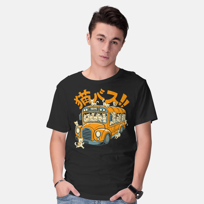 Cat Bus Cat-Mens-Basic-Tee-worlddominationforcats