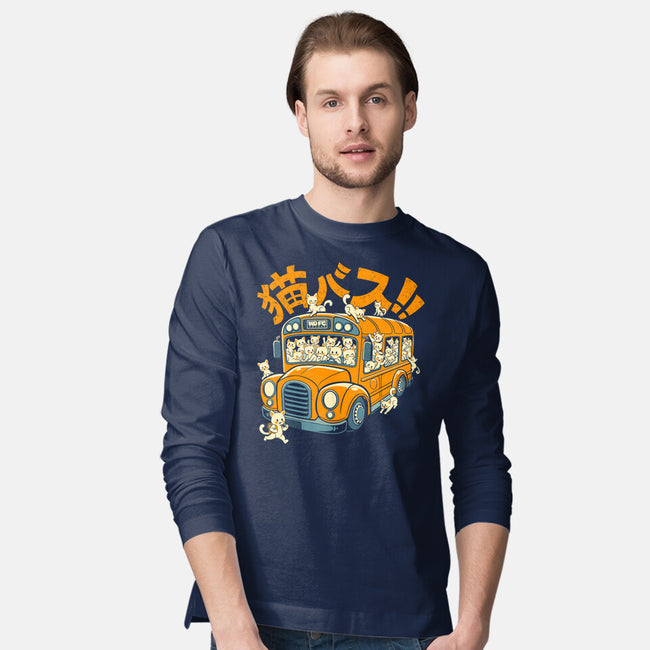 Cat Bus Cat-Mens-Long Sleeved-Tee-worlddominationforcats