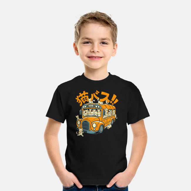 Cat Bus Cat-Youth-Basic-Tee-worlddominationforcats