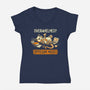 Opossum Mode-Womens-V-Neck-Tee-worlddominationforcats