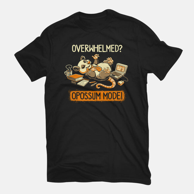 Opossum Mode-Womens-Fitted-Tee-worlddominationforcats