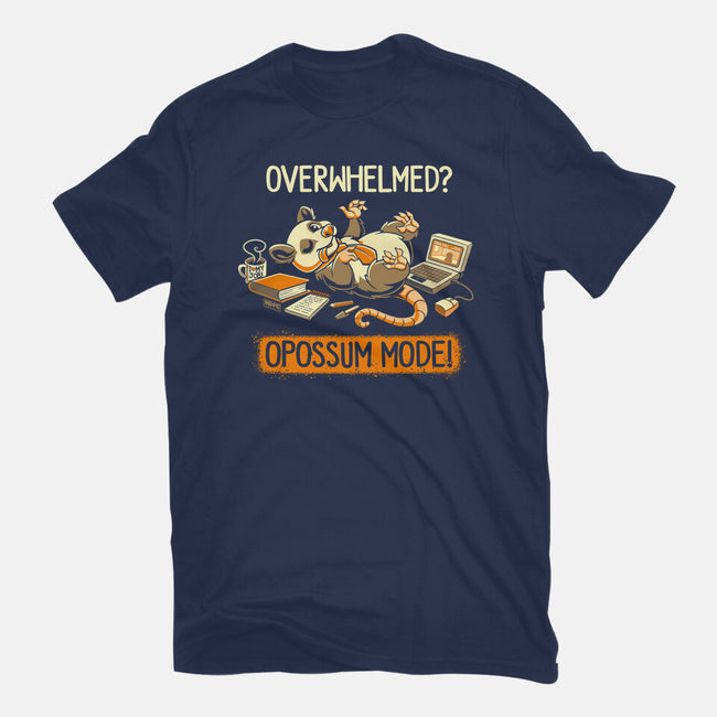 Opossum Mode-Womens-Fitted-Tee-worlddominationforcats