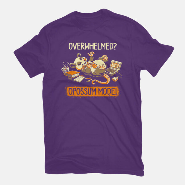 Opossum Mode-Womens-Fitted-Tee-worlddominationforcats