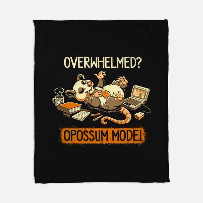 Opossum Mode-None-Fleece-Blanket-worlddominationforcats