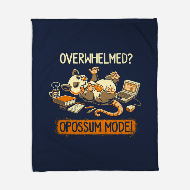 Opossum Mode-None-Fleece-Blanket-worlddominationforcats