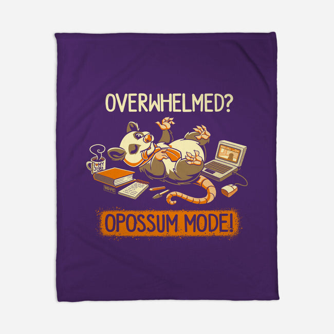 Opossum Mode-None-Fleece-Blanket-worlddominationforcats