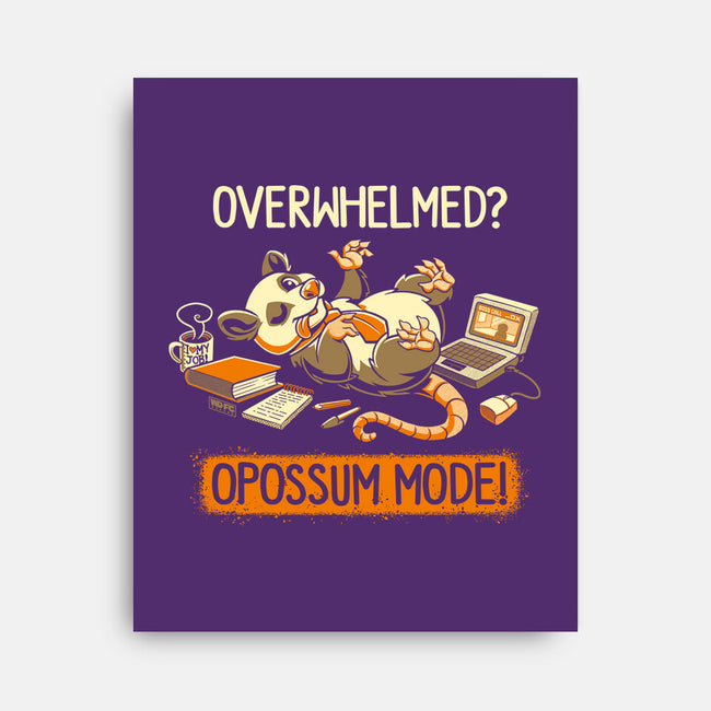 Opossum Mode-None-Stretched-Canvas-worlddominationforcats