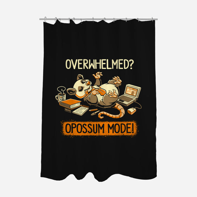 Opossum Mode-None-Polyester-Shower Curtain-worlddominationforcats