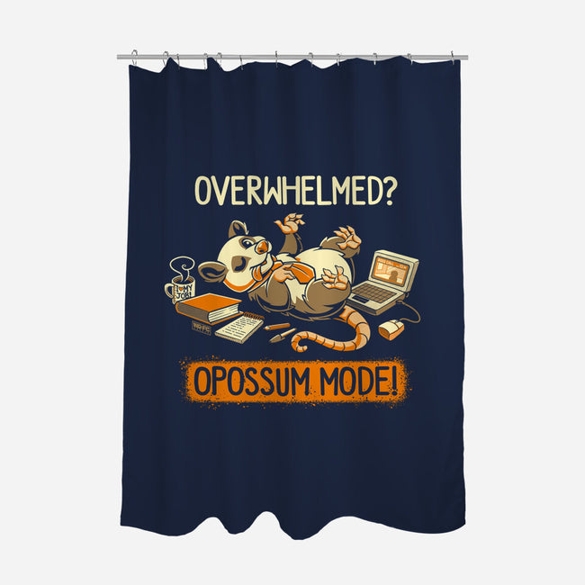 Opossum Mode-None-Polyester-Shower Curtain-worlddominationforcats