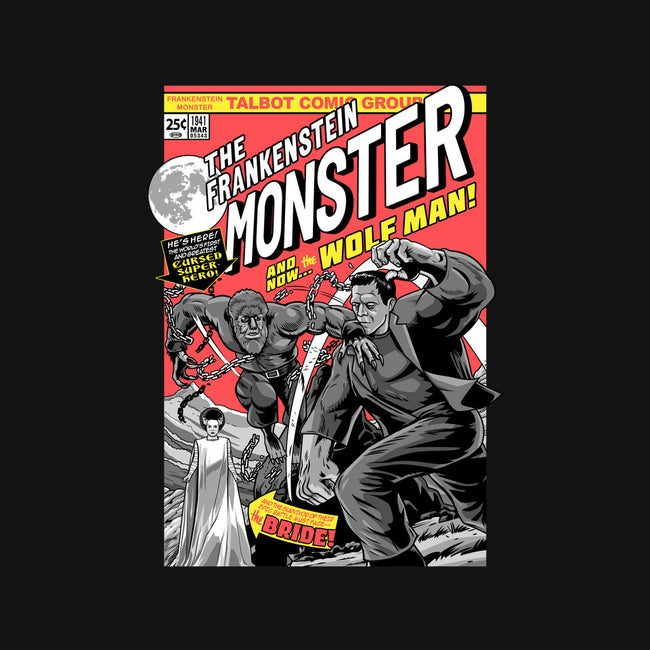 Monster V Wolf-Mens-Heavyweight-Tee-boltfromtheblue