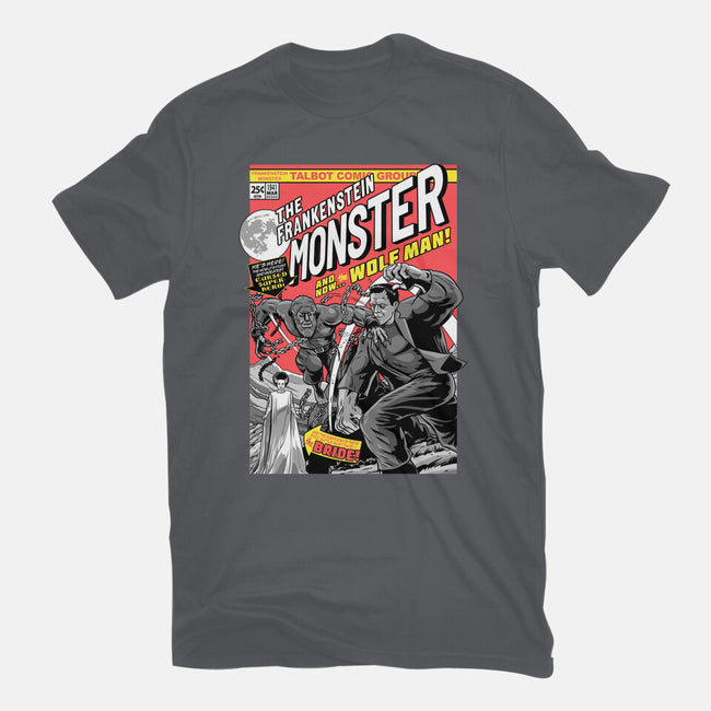 Monster V Wolf-Womens-Basic-Tee-boltfromtheblue